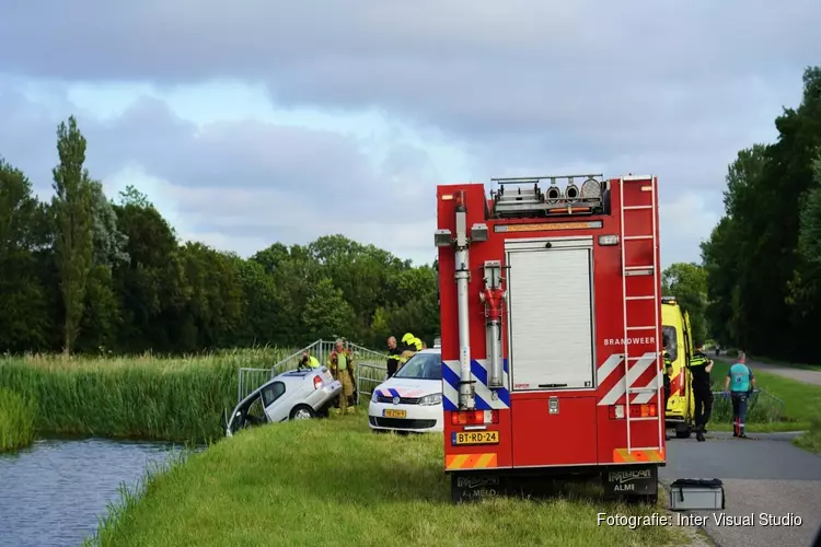 Auto te water in Schoorl, bestuurder aangehouden