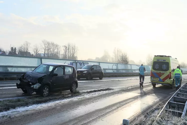 Veel blikschade door ongeval op N9