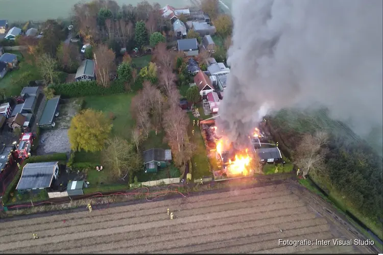 Brand op terrein van vakantiepark