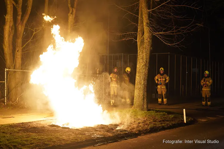 Mobiel toilet in brand gestoken in Egmond aan Zee