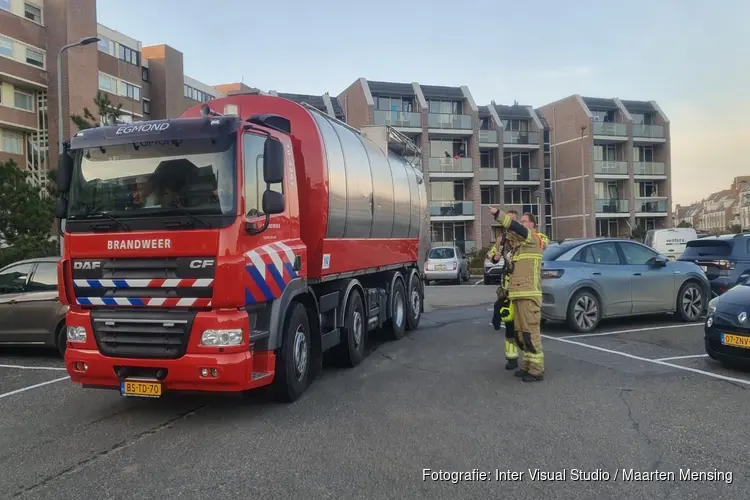 Brandmelding in flat in Egmond aan Zee