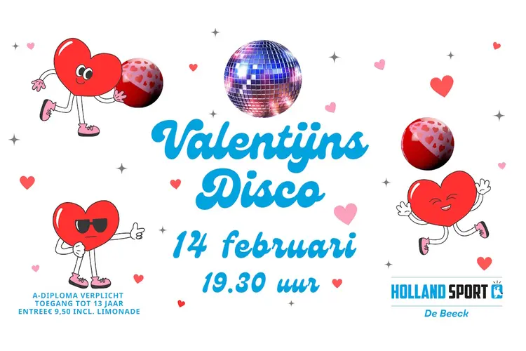 Vier Valentijn op de discoavond van De Beeck!