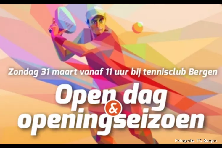 Altijd al willen tennissen? Bezoek de Open Dag TC Bergen