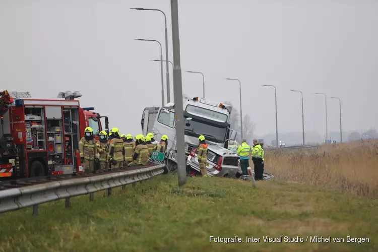 Zwaargewonde bij ongeval N9: weg afgesloten tussen Alkmaar en Schoorl